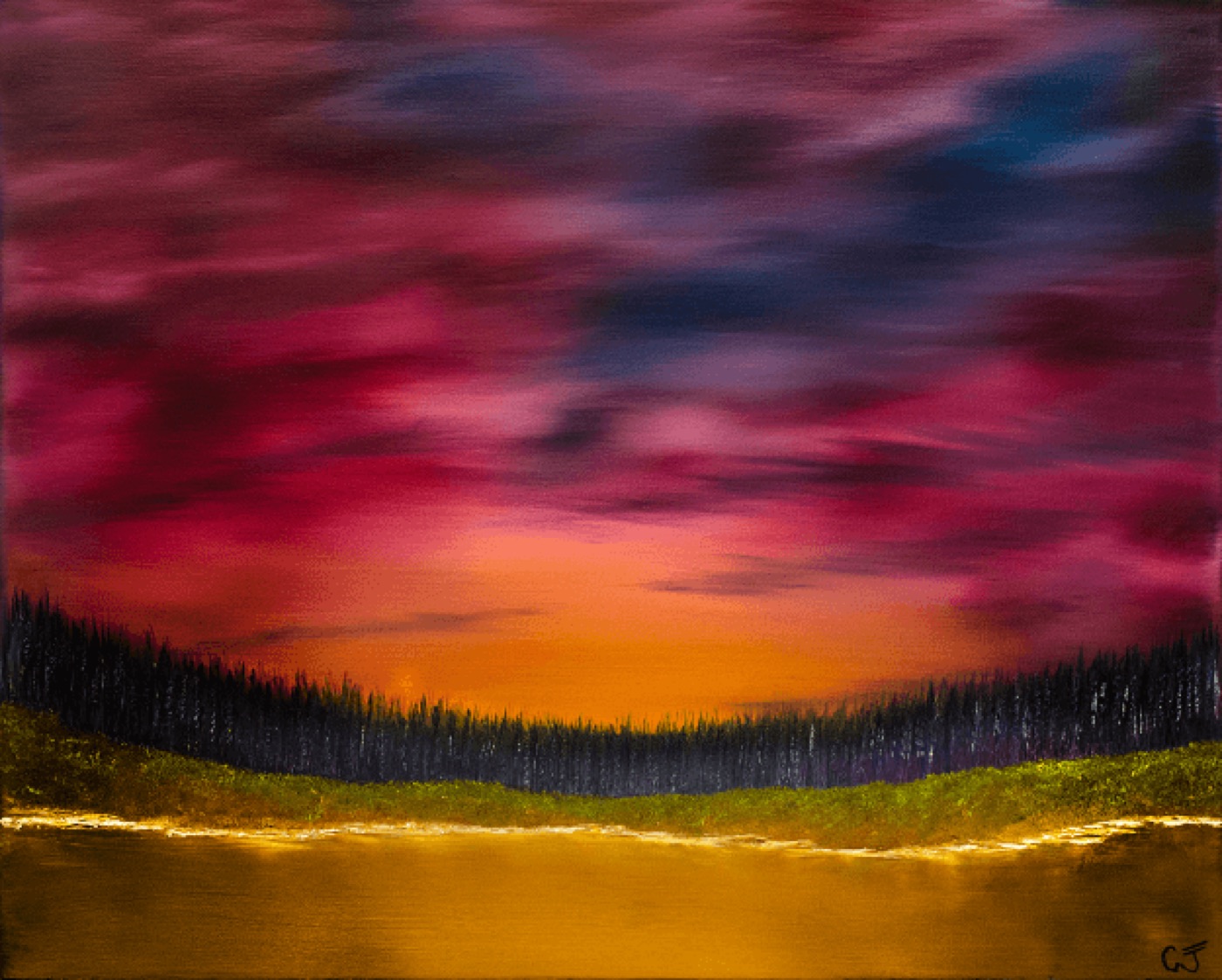 “Sailor’s Delight” — Oil on canvas by Cam John