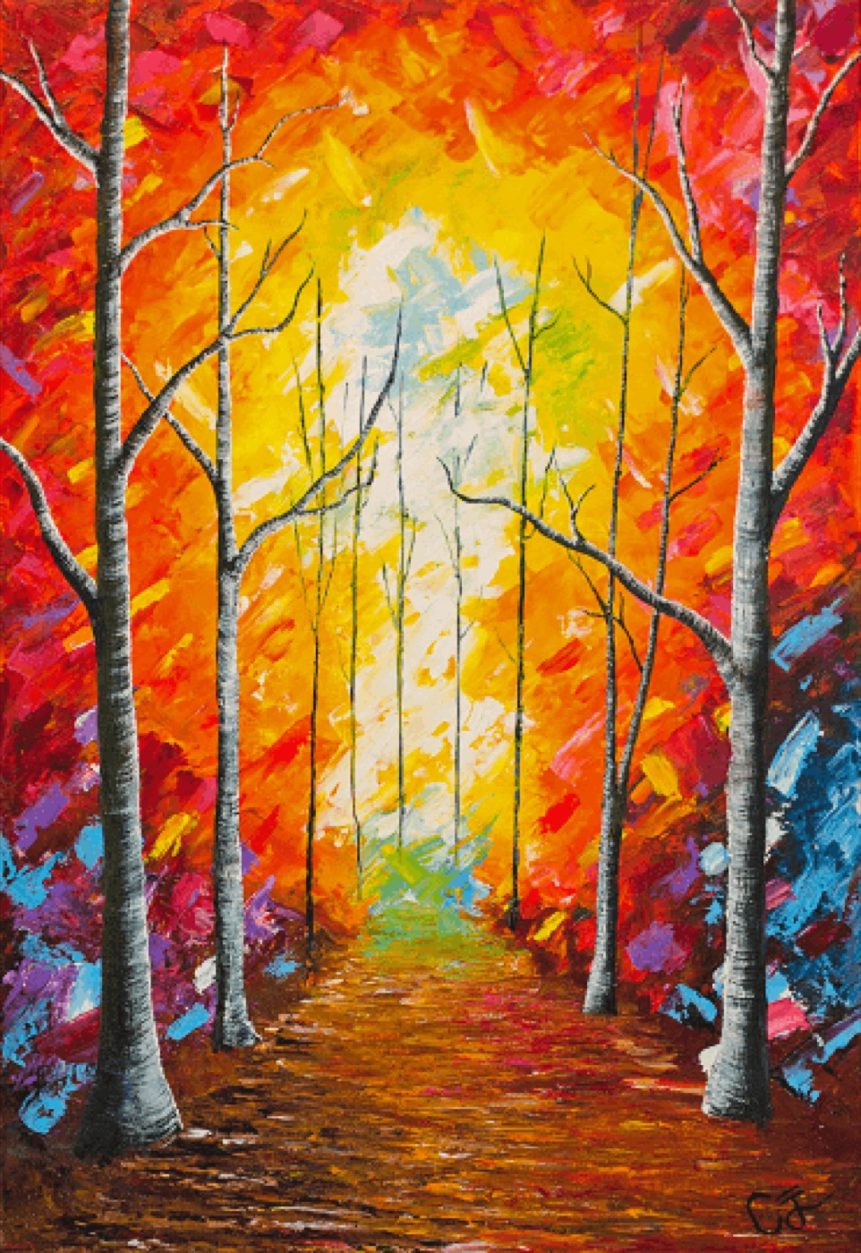 “True Colours” — Oil on canvas by Cam John