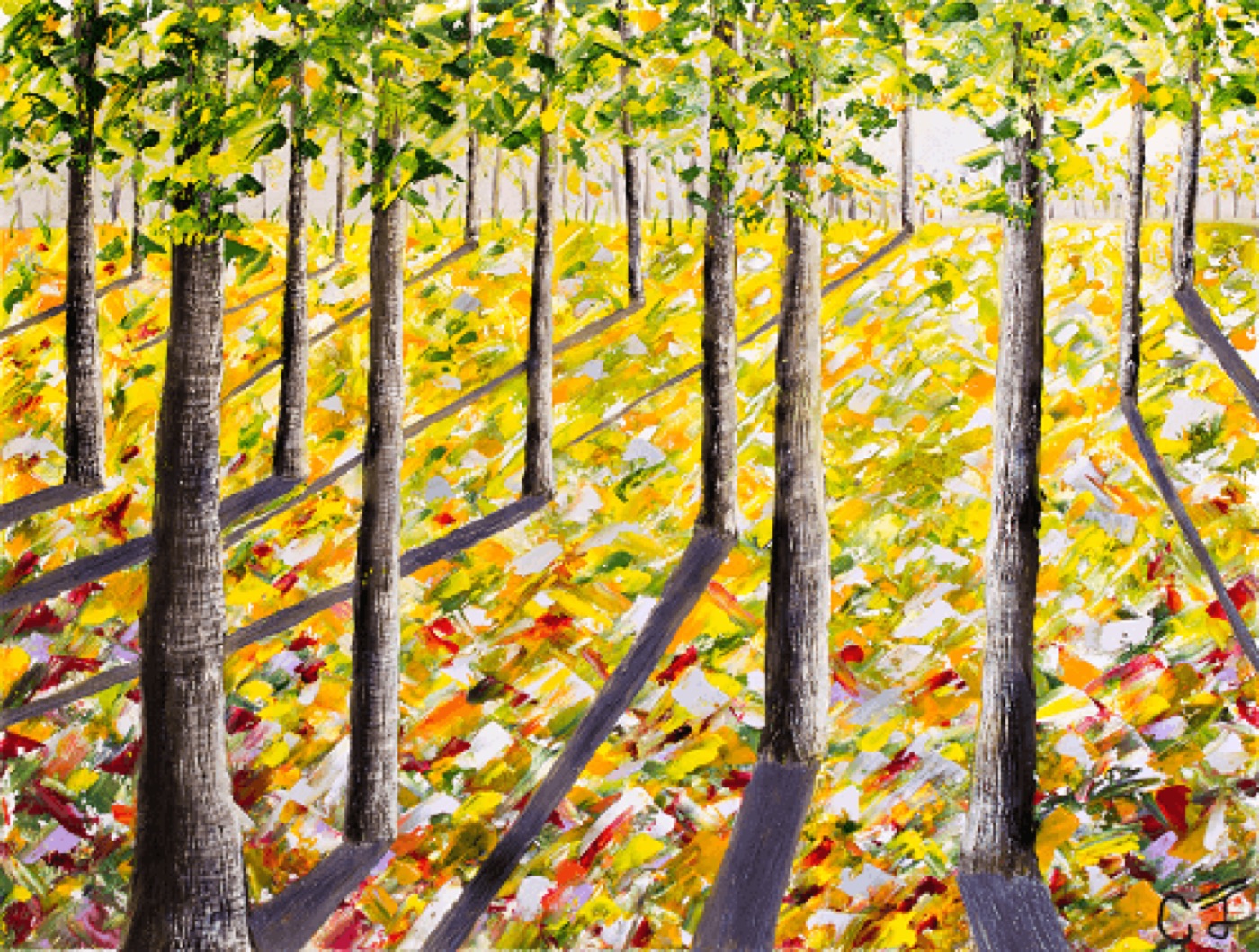 “Crystal Clearing” — Oil on canvas by Cam John