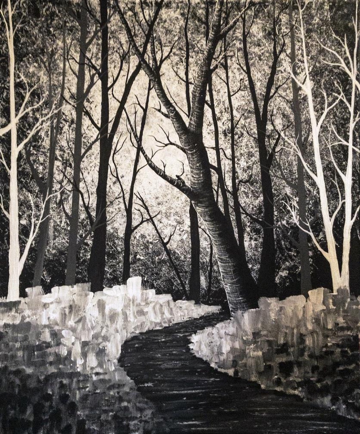 “Untitled” — Oil on canvas by Cam John
